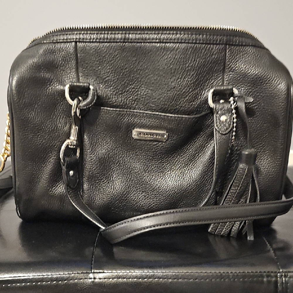 Coach Black Leather Satchel